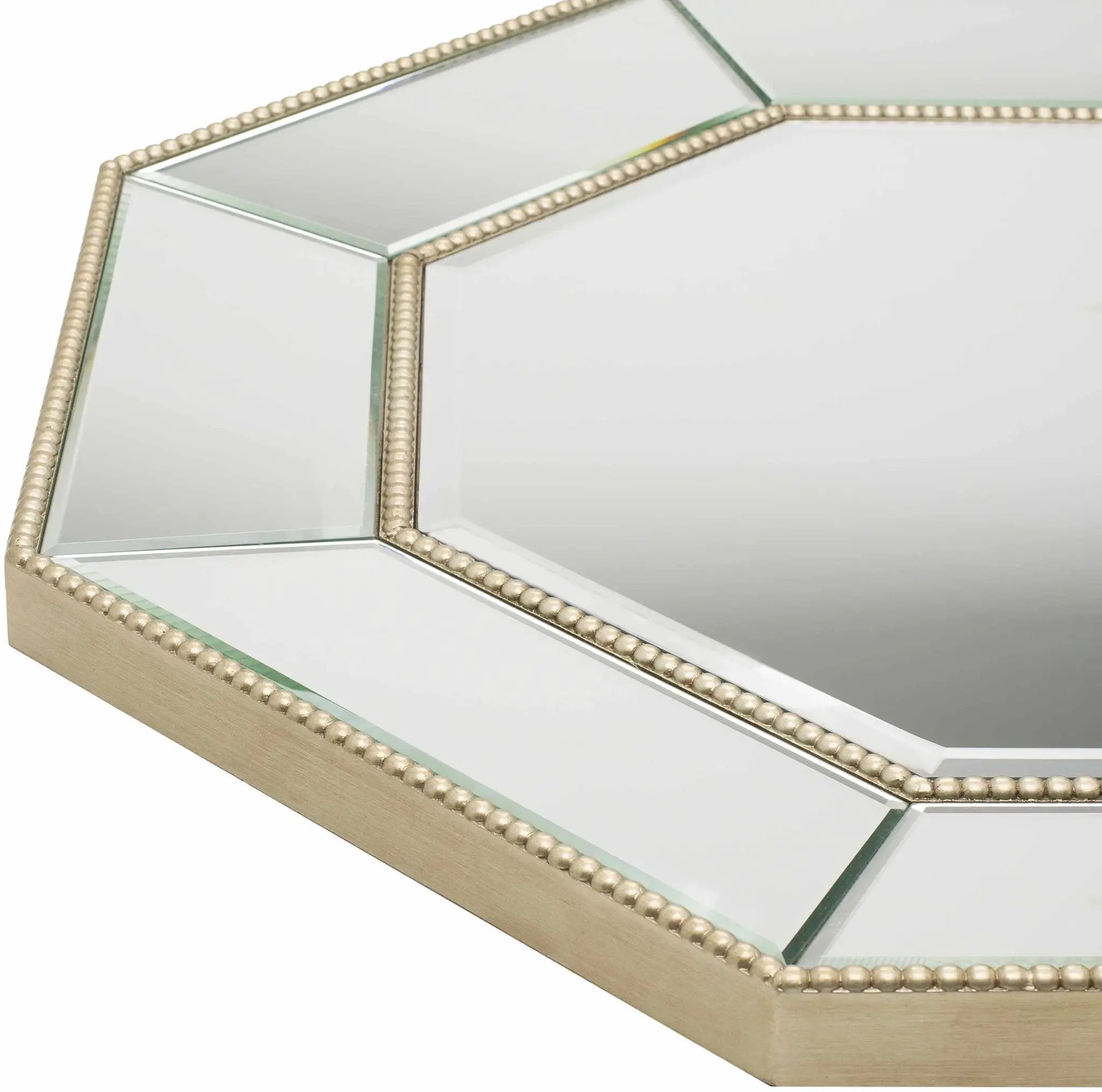 Swellendam Gold Octagonal Mirror - Clearance by Boutique Rugs