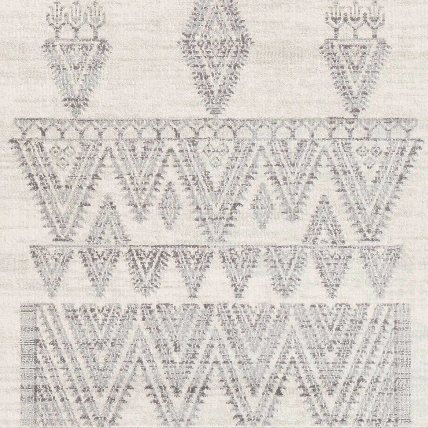 Wakita Light Gray Tribal Rug by Boutique Rugs