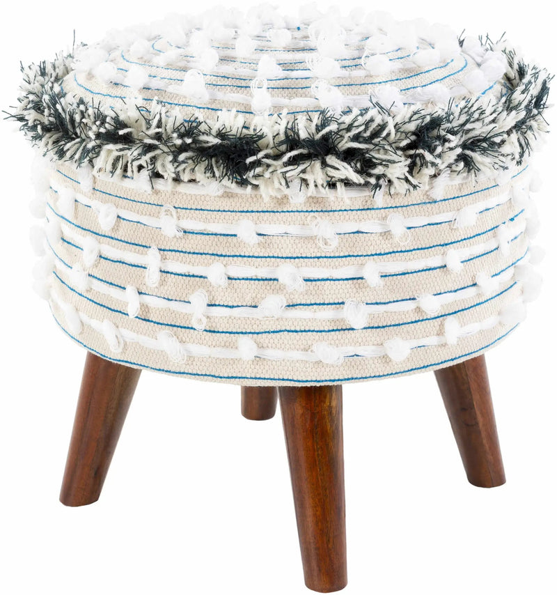 Matagami Beige Hand Woven Stool - Clearance by Boutique Rugs
