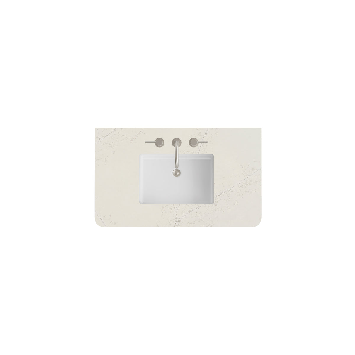 James Martin 36" Single Vanity Top with Siberian (Radius Cut, Widespread) countertop