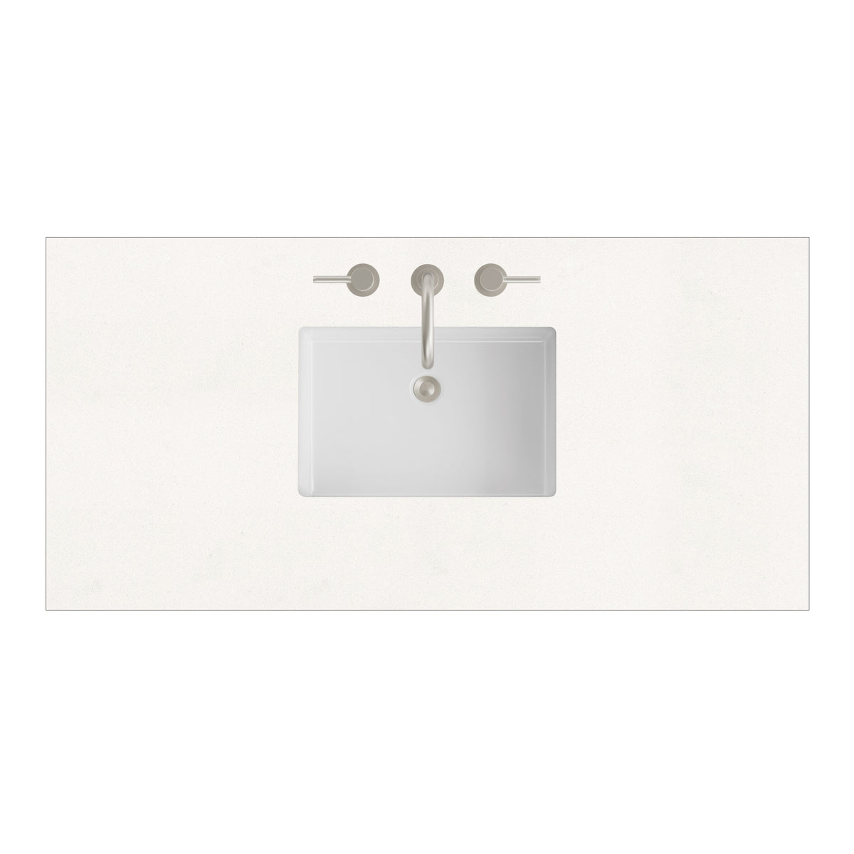 James Martin 48" Single Vanity Top with White Zeus countertop