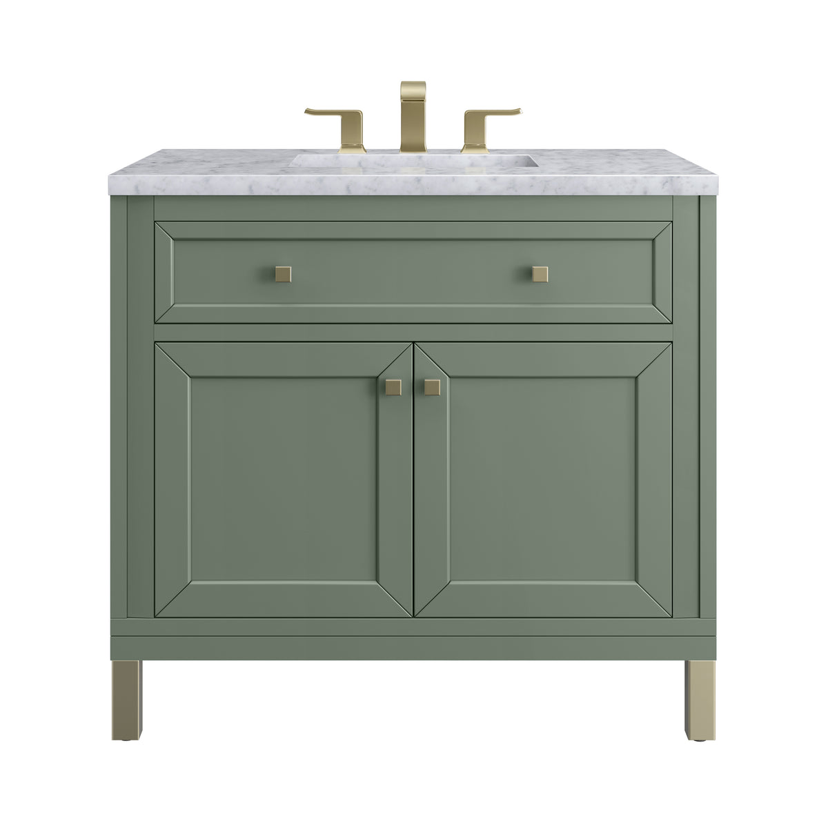 James Martin Chicago 36" Single Bathroom Vanity, Smokey Celadon, view 33