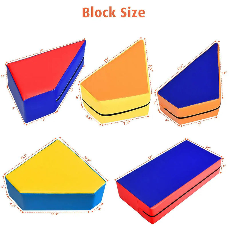 4-in-1 Crawl Climb Foam Shapes Toddler Kids Playset by DirectDeals