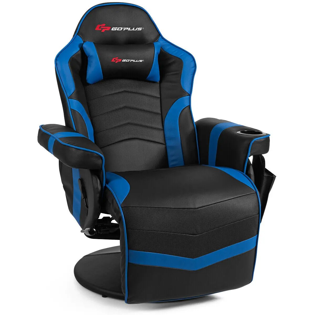 Ergonomic High Back Massage Gaming Chair with Pillow by DirectDeals