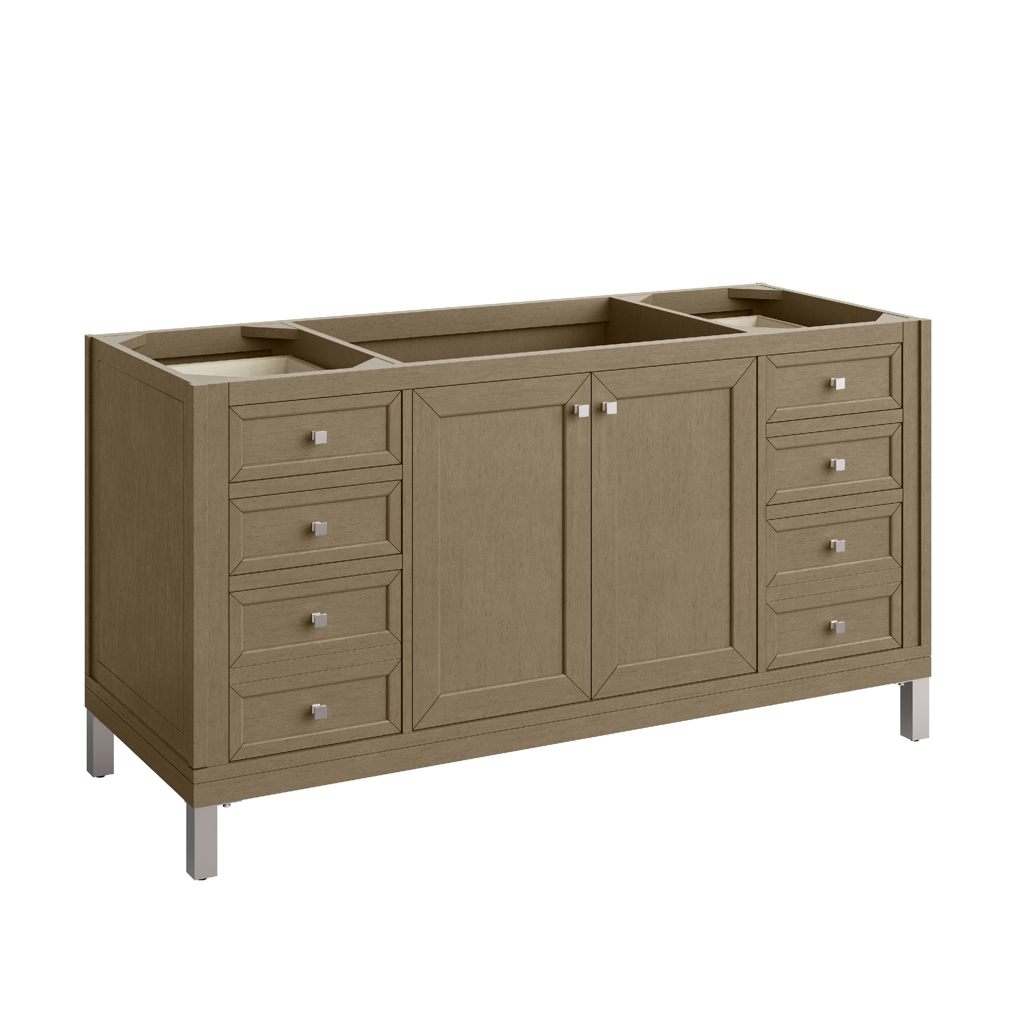 James Martin Chicago 60" Single Bathroom Vanity, Walnut Whisper by James Martin