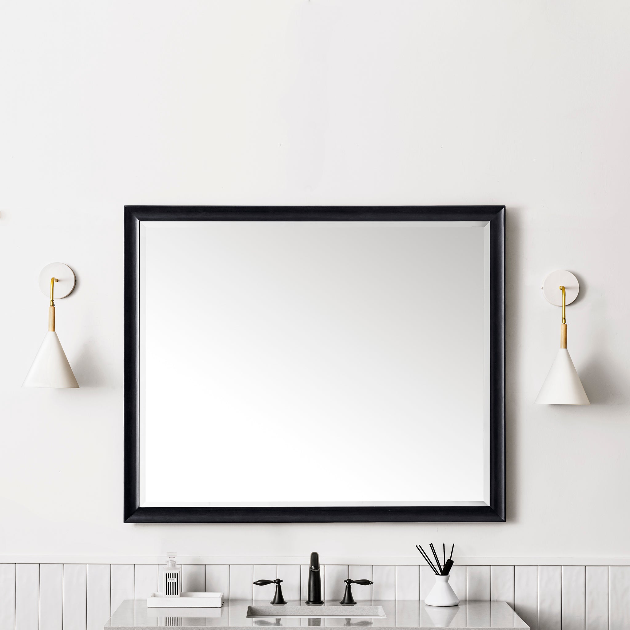 James Martin Glenbrooke 48" Mirror, Black Onyx by James Martin