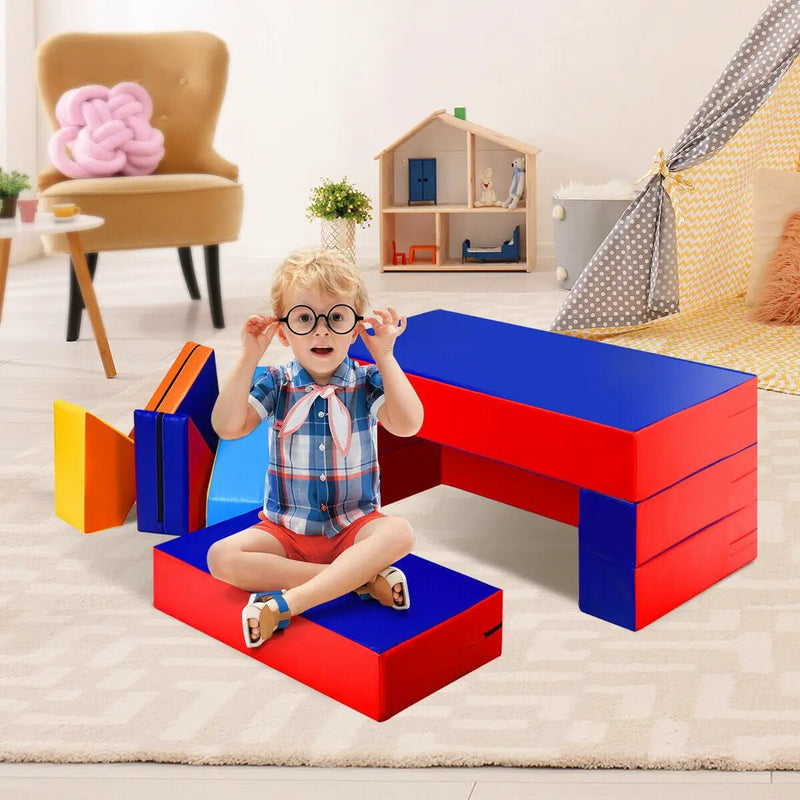 4-in-1 Crawl Climb Foam Shapes Toddler Kids Playset by DirectDeals
