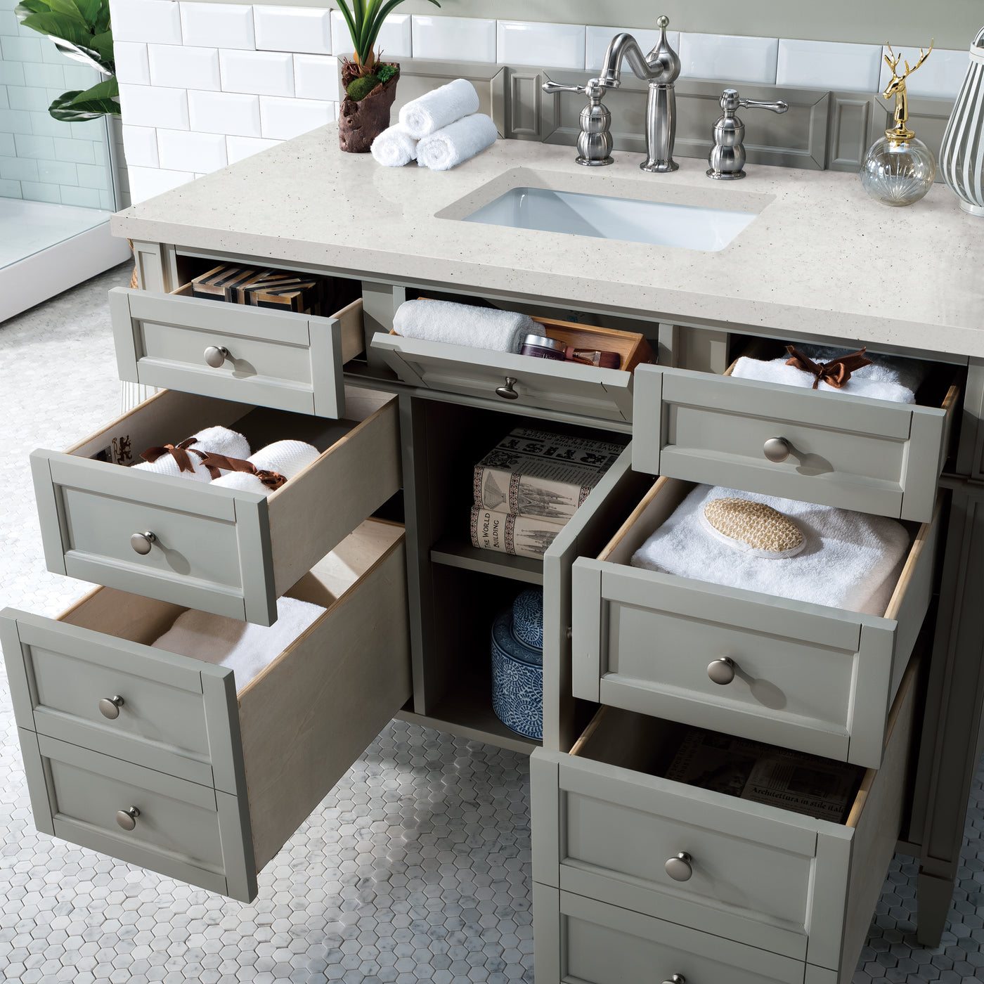 James Martin Brittany 48" Single Bathroom Vanity, Urban Gray by James Martin