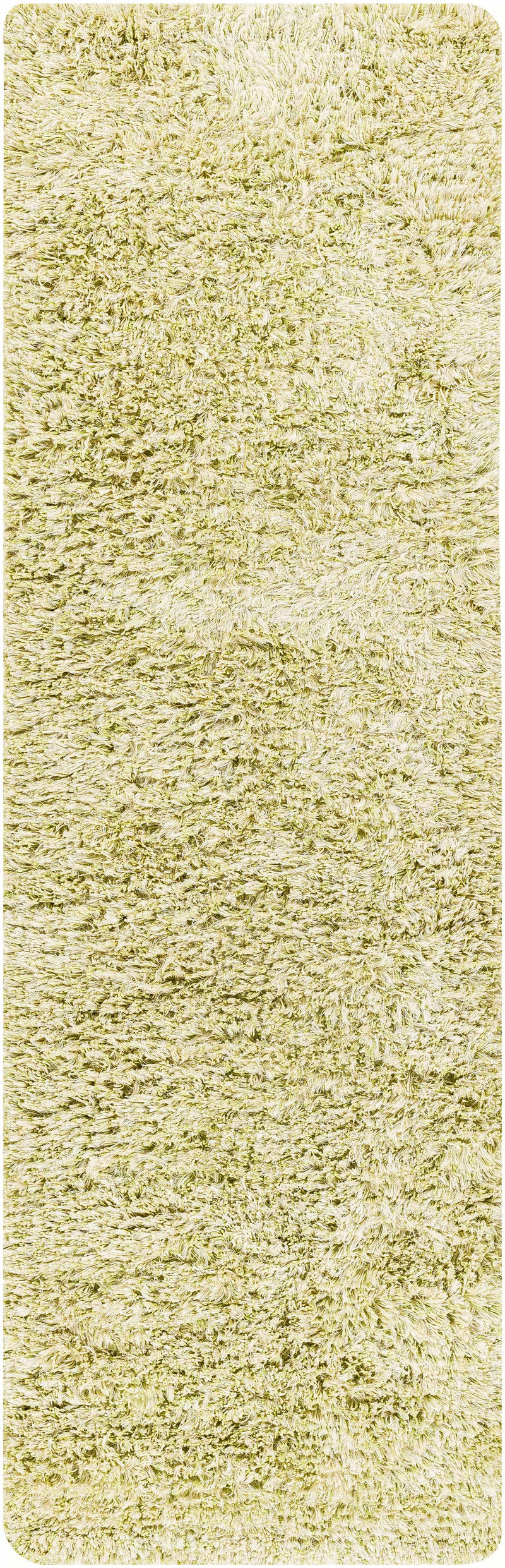Marao Solid Grass Green Plush Rug - Clearance by Boutique Rugs