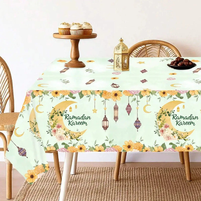 Table Cloth - Ramadan Mubarak Cotton Large by House Of Avana