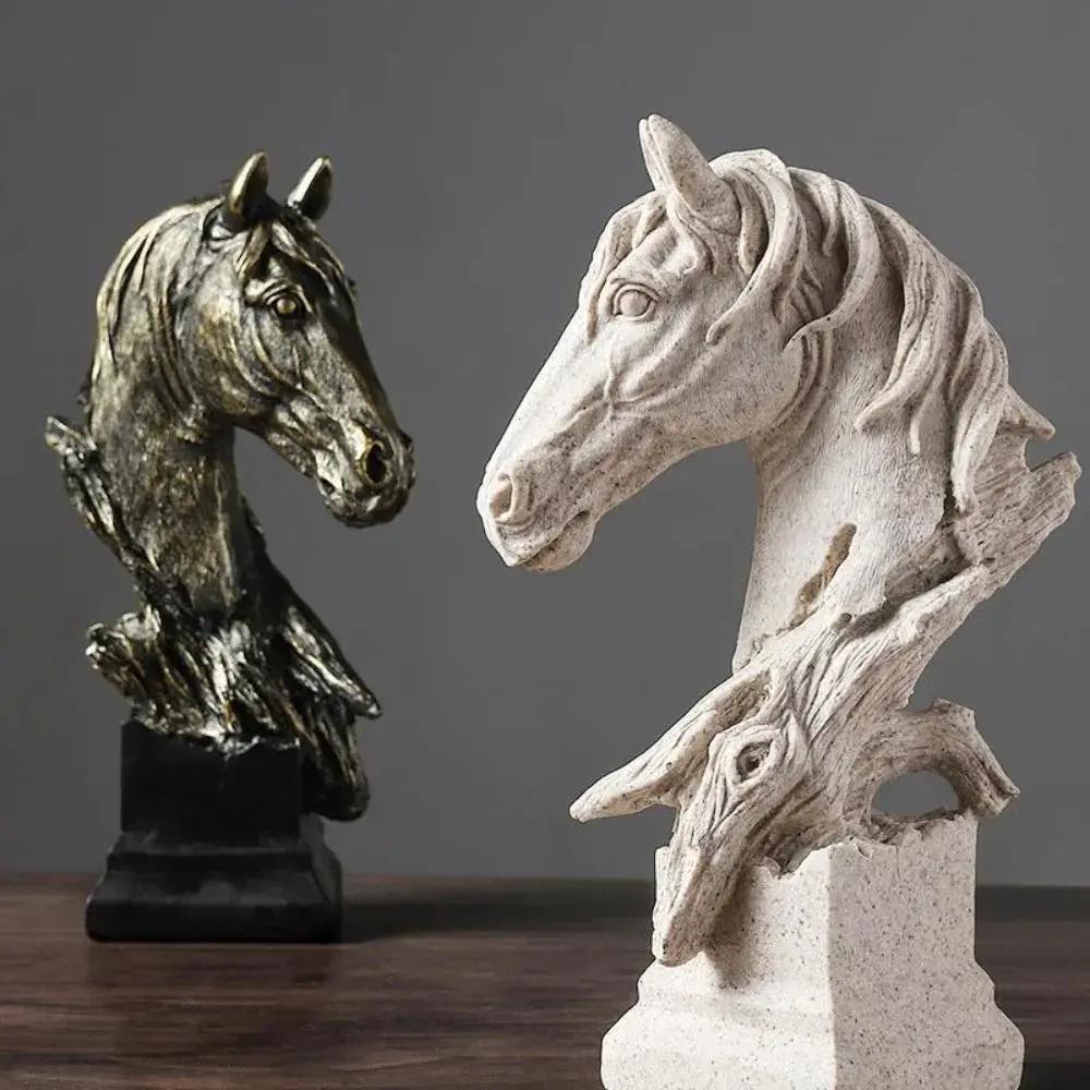 Table Decor - Rustic Horse Head Wooden by House Of Avana