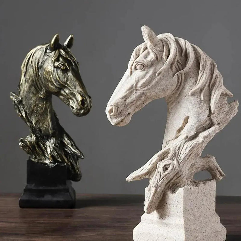 Table Decor - Rustic Horse Head Wooden by House Of Avana