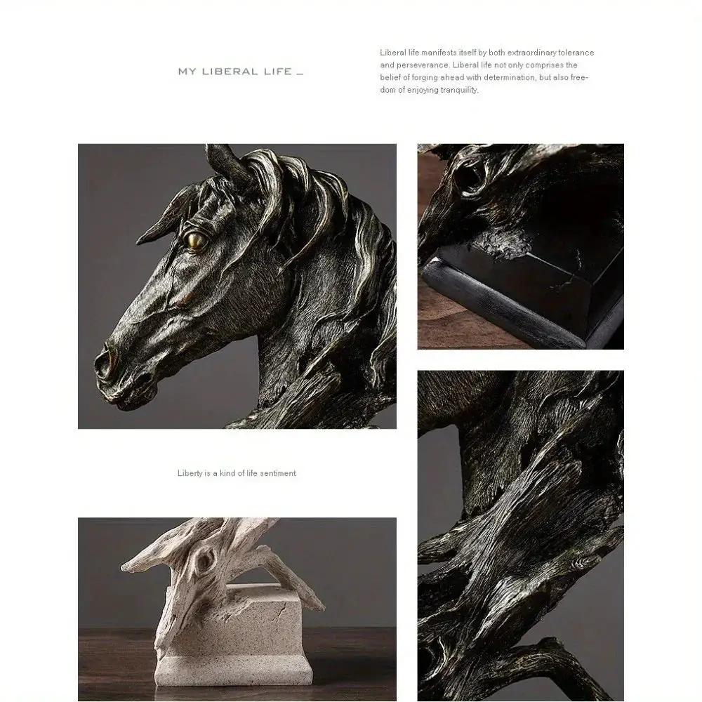 Table Decor - Rustic Horse Head Wooden by House Of Avana