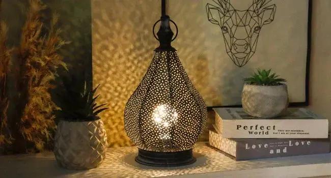 Table Lamp - Battery Metal Grey by House Of Avana