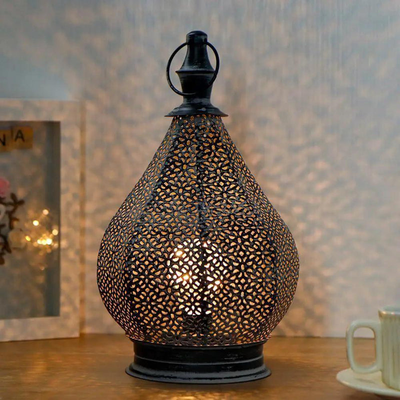Table Lamp - Battery Metal Grey by House Of Avana