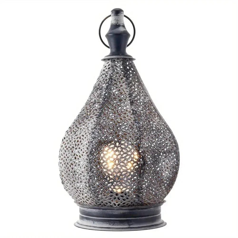 Table Lamp - Battery Metal Grey by House Of Avana