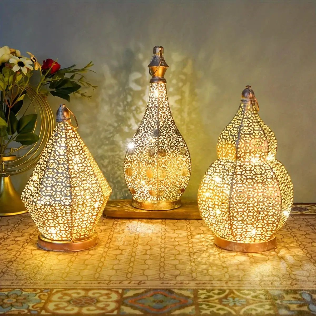 Table Lamp - LED Battery Lantern by House Of Avana