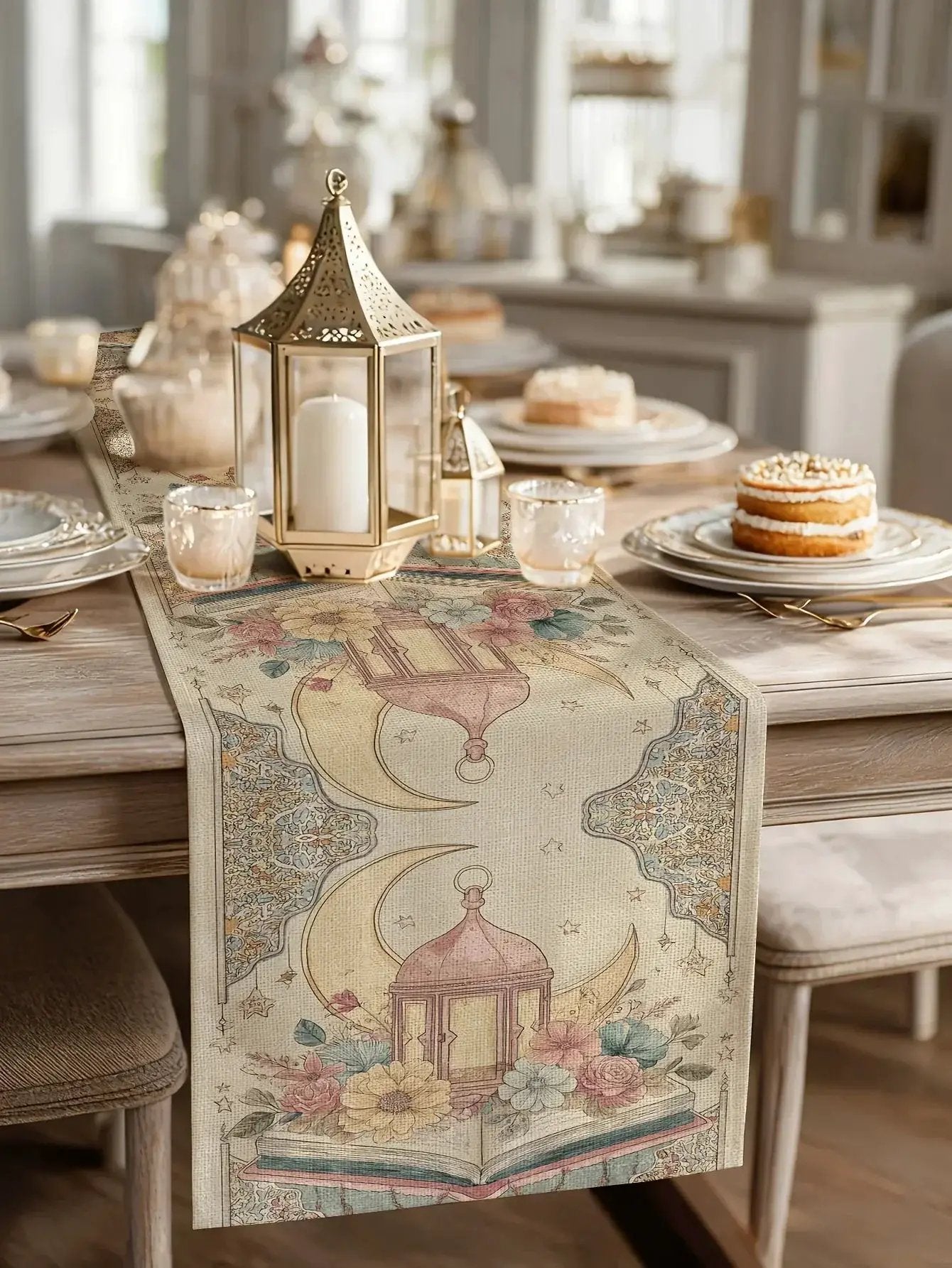 Table Runner - Decorative Cotton Rectangular by House Of Avana