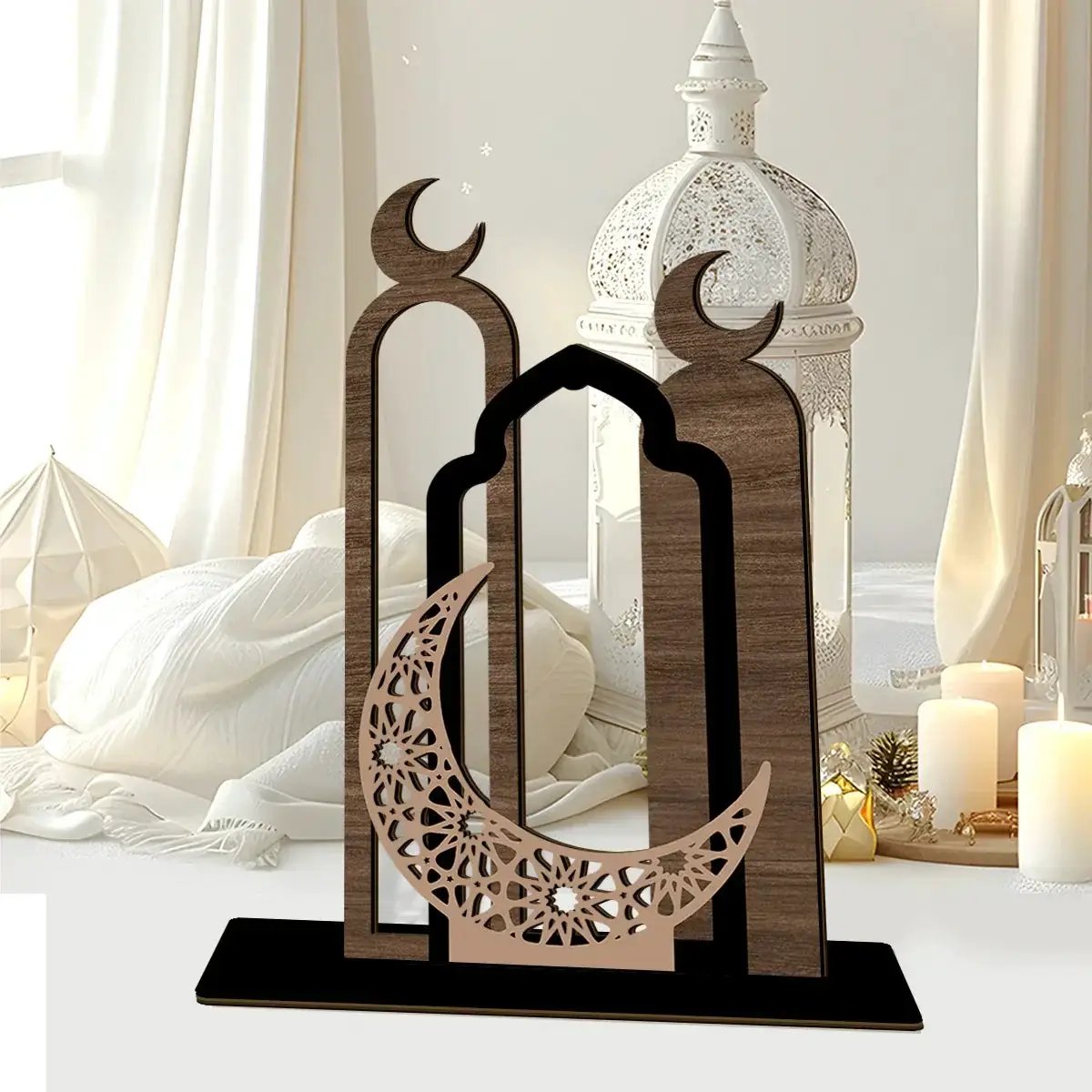 Table Sign - Wooden Farmhouse Ramadan by House Of Avana
