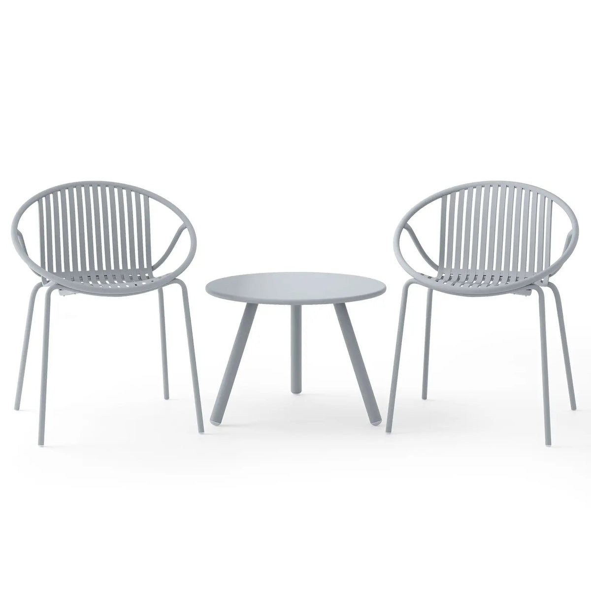 3-Piece Patio Conversation Set with Round Coffee Table by DirectDeals