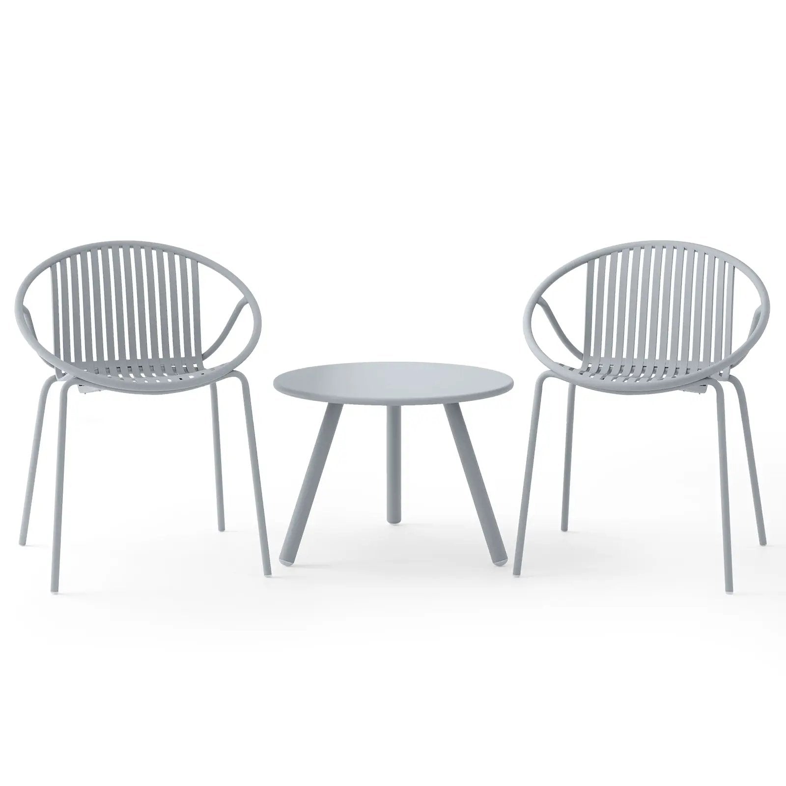 3-Piece Patio Conversation Set with Round Coffee Table by DirectDeals