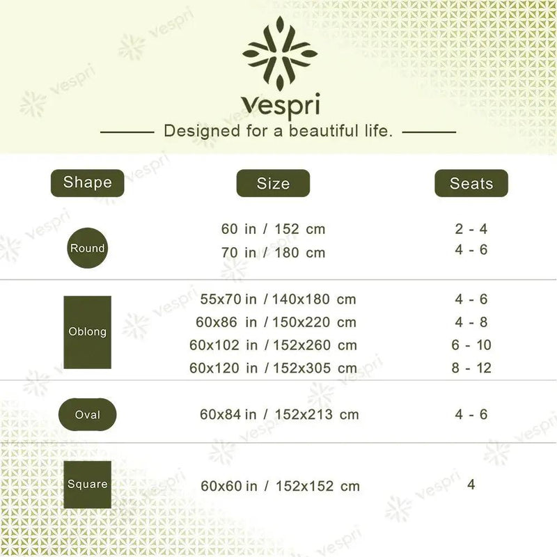 Tablecloth - Decorative White Round by House Of Avana