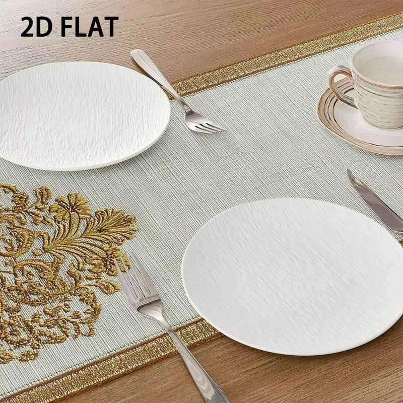 Tablecloth - Vintage Golden Floral by House Of Avana