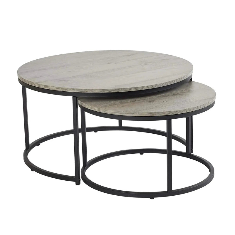 Tables - Stackable Grey Round by House Of Avana