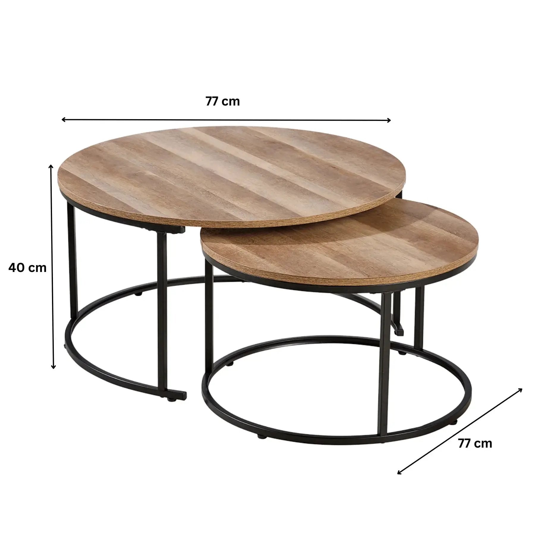 Tables - Stackable Grey Round by House Of Avana