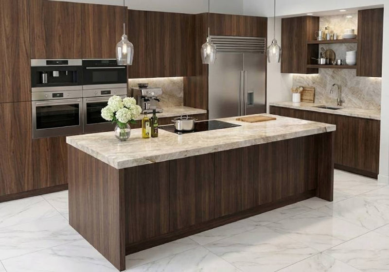 Taj Mahal Supreme Polished Quartzite Slab Random 1 1/4 room scene 5