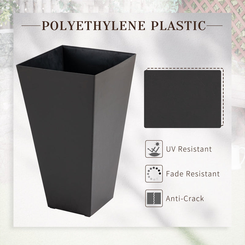 Tall Square Planters with Drainage Holes - Set of 3, photo 5 of 9