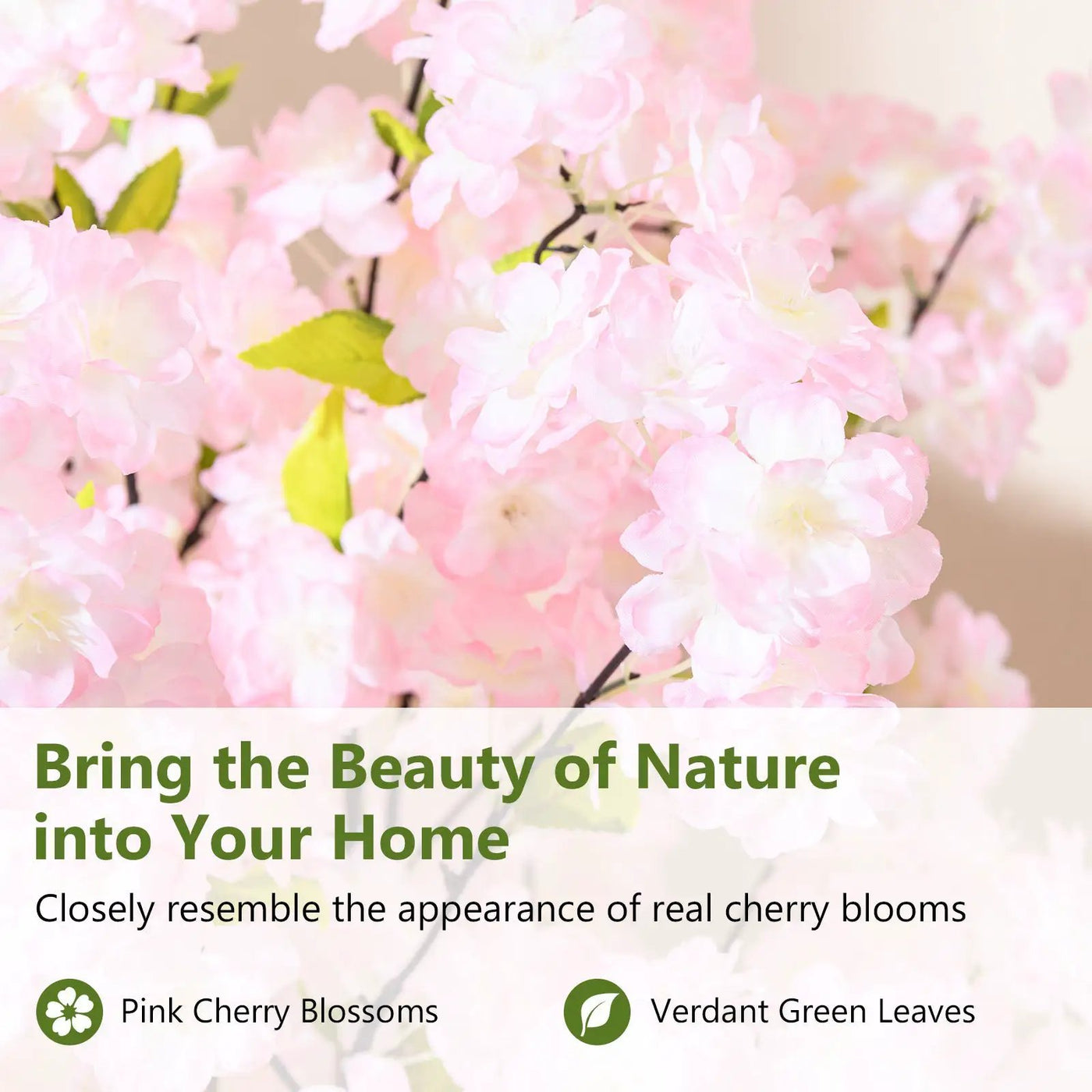 5 FT Tall Artificial Cherry Blossom Tree with Pink Flowers by DirectDeals