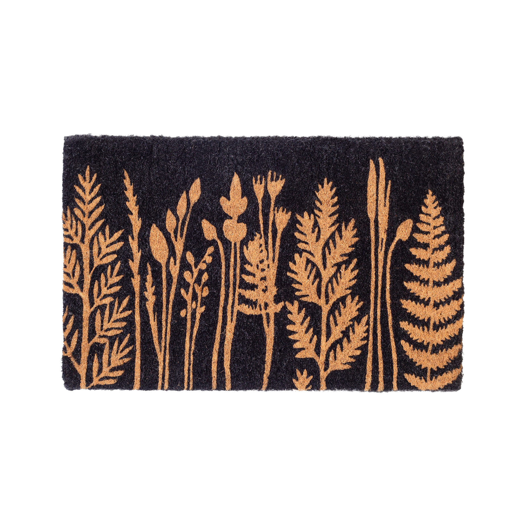 Tall Grass - Black Coir Doormat by Fab Habitat