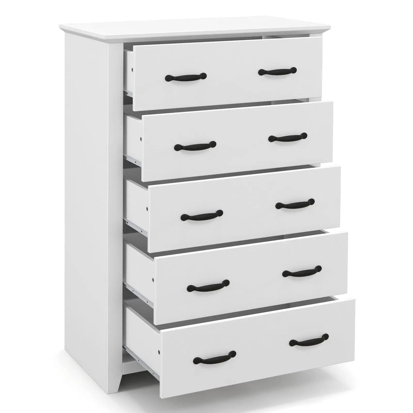 Tall Storage Dresser with 5 Pull-out Drawers for Bedroom Living Room by DirectDeals