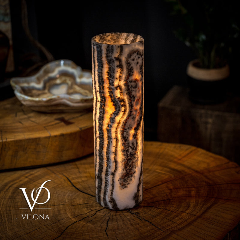 Tangerine Crystal (Onyx Table Lamp #30), photo 6 of 6