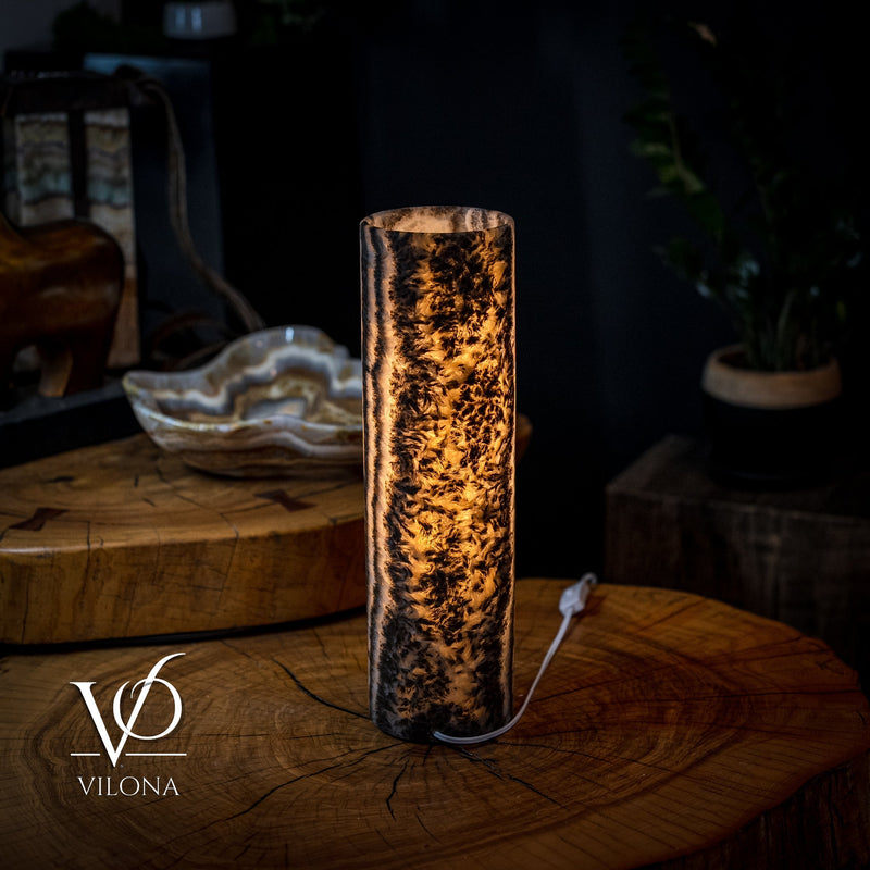 Tangerine Crystal (Onyx Table Lamp #30), photo 5 of 6