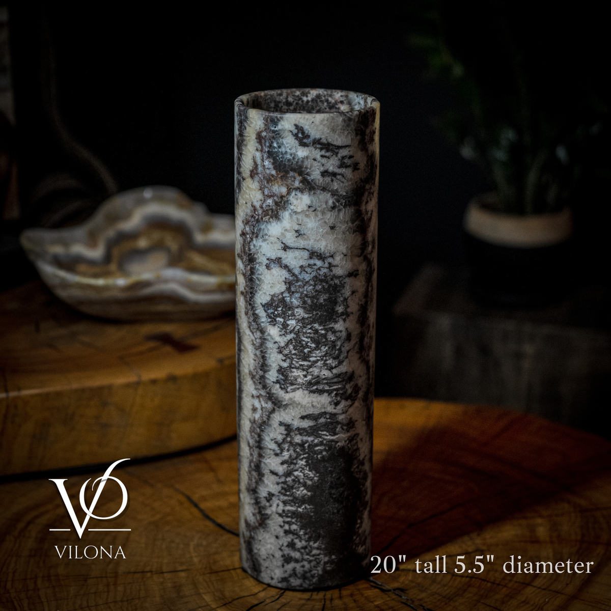 Tangerine Crystal (Onyx Table Lamp #33), photo 2 of 6