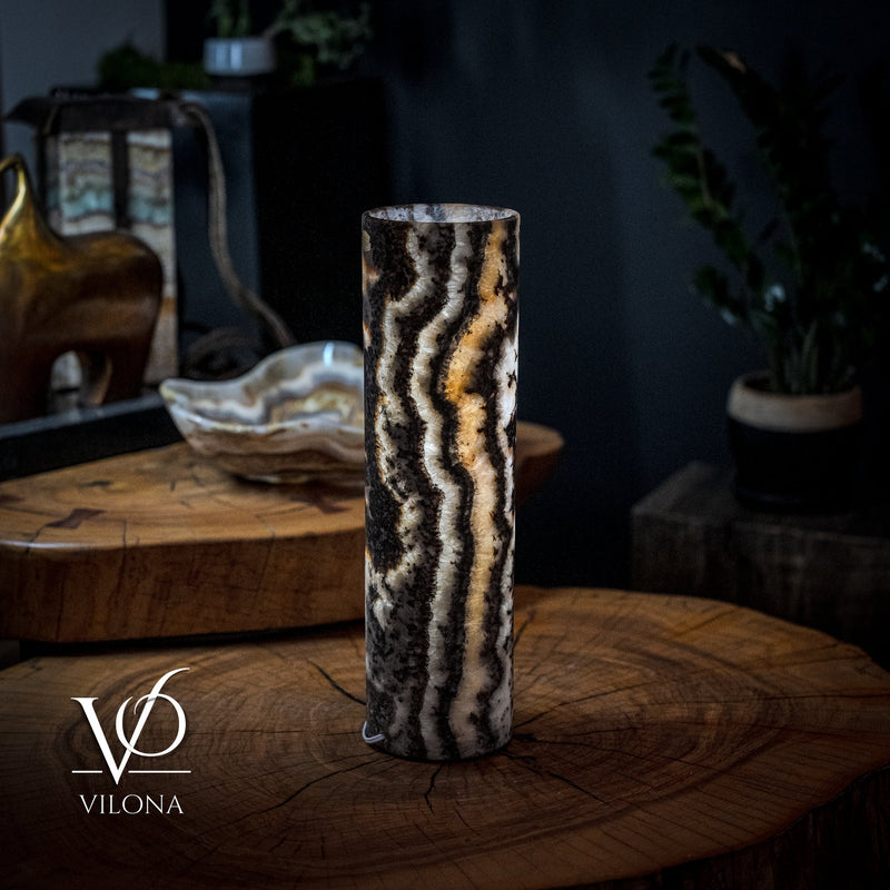 Tangerine Crystal (Onyx Table Lamp #33), photo 4 of 6