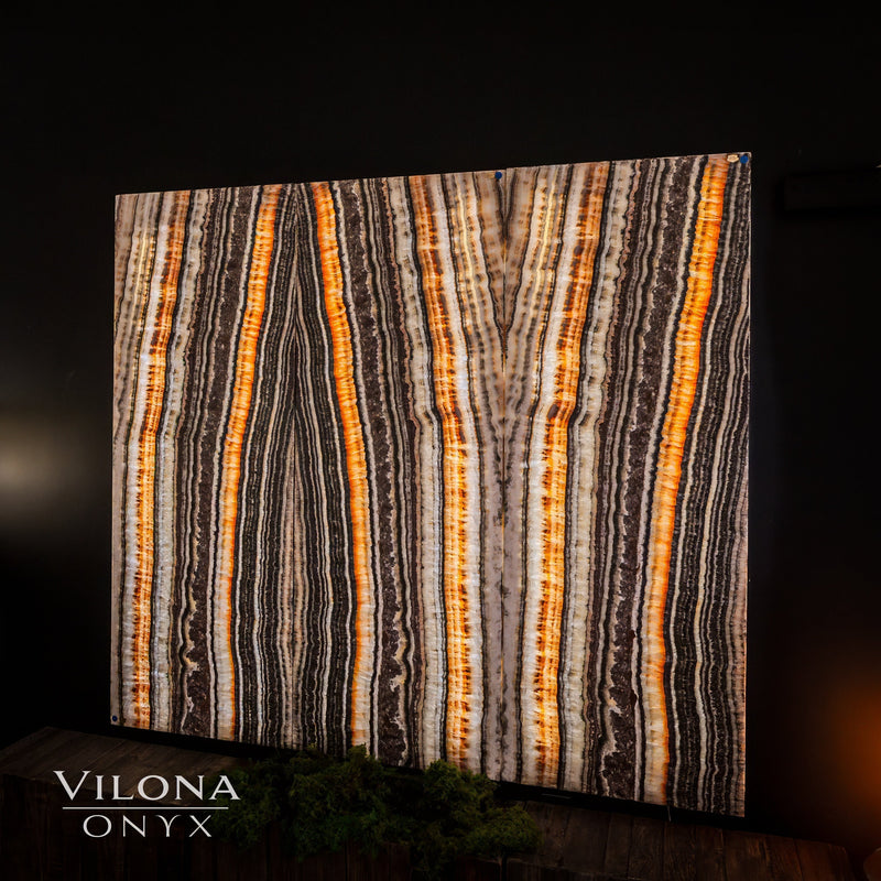 Tangerine Onyx Wall Panels (Set #1)