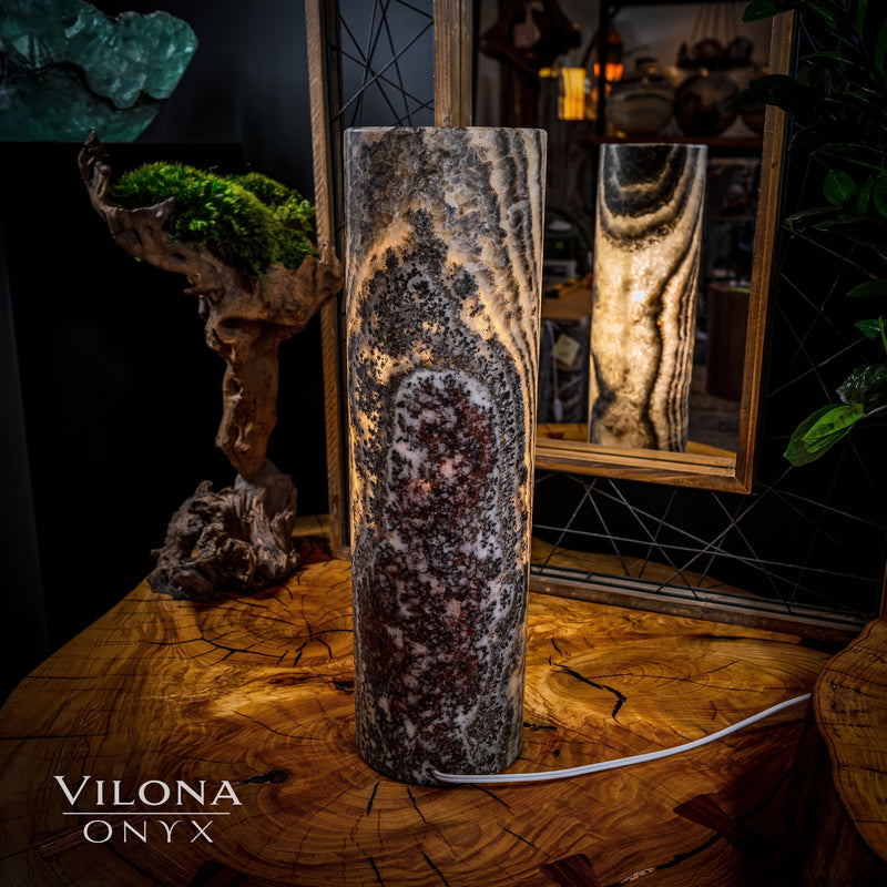 Tangerine Sierra Onyx Lamp (Table Lamp #13), photo 5 of 5