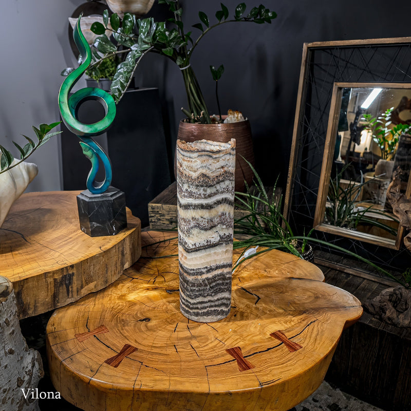 Tangerine Sierra Onyx Lamp (Table Lamp #8), photo 7 of 12