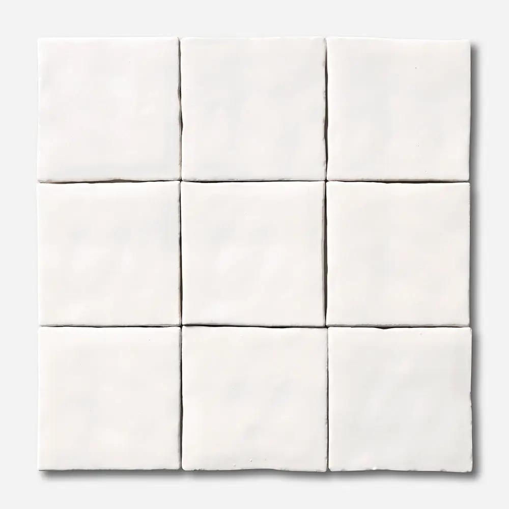 Tangier, Cotton Matte Ceramic Tiles 4x4 closeup 1