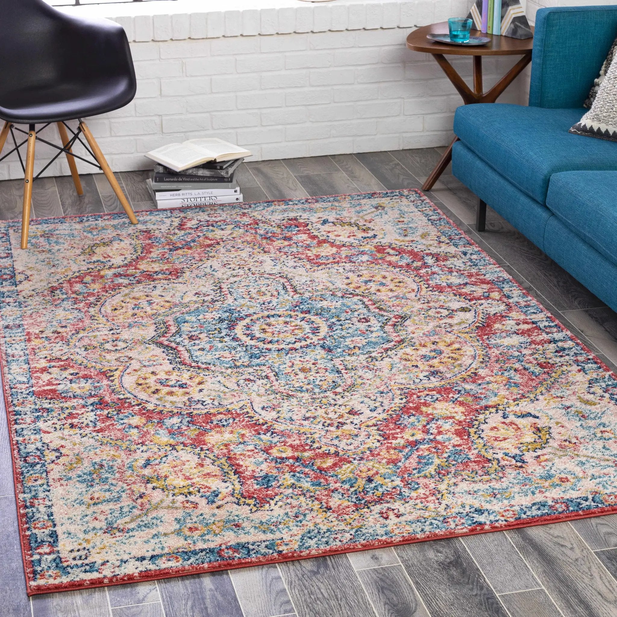 Simsbury Red Area Rug by Boutique Rugs
