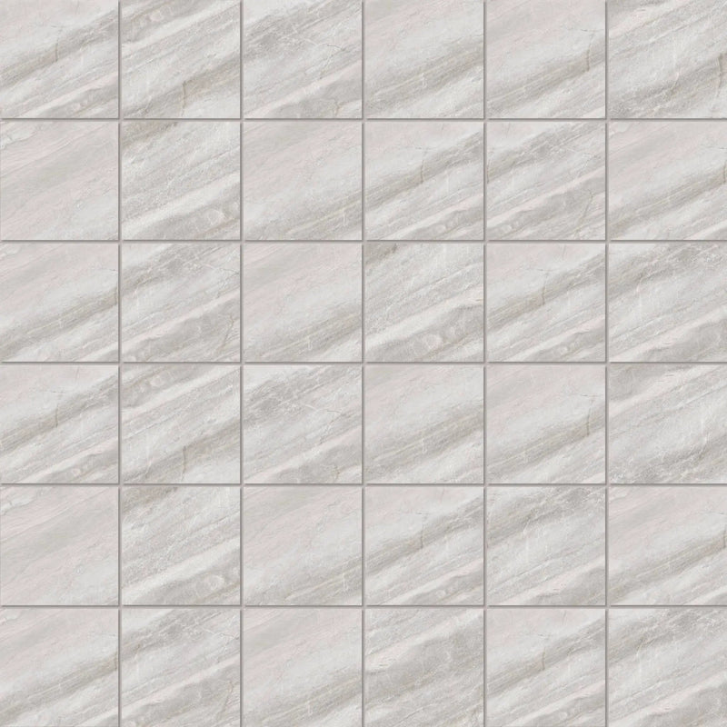 Barcelona Taupe Mosaic A Travertine Look Porcelain Mosaics 12x12 by landmarkceramics
