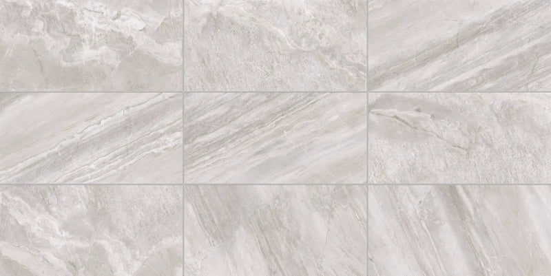 Barcelona Taupe Travertine Look Porcelain Tiles 12x24 by landmarkceramics