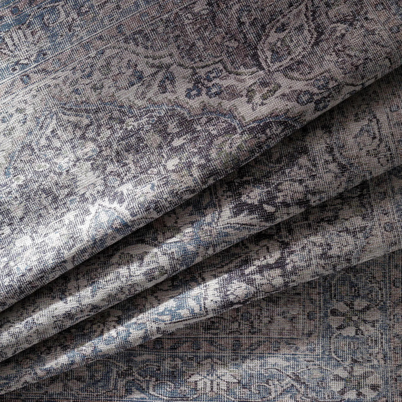 Tavas Blue Persian Style Washable Rug - Clearance by Boutique Rugs