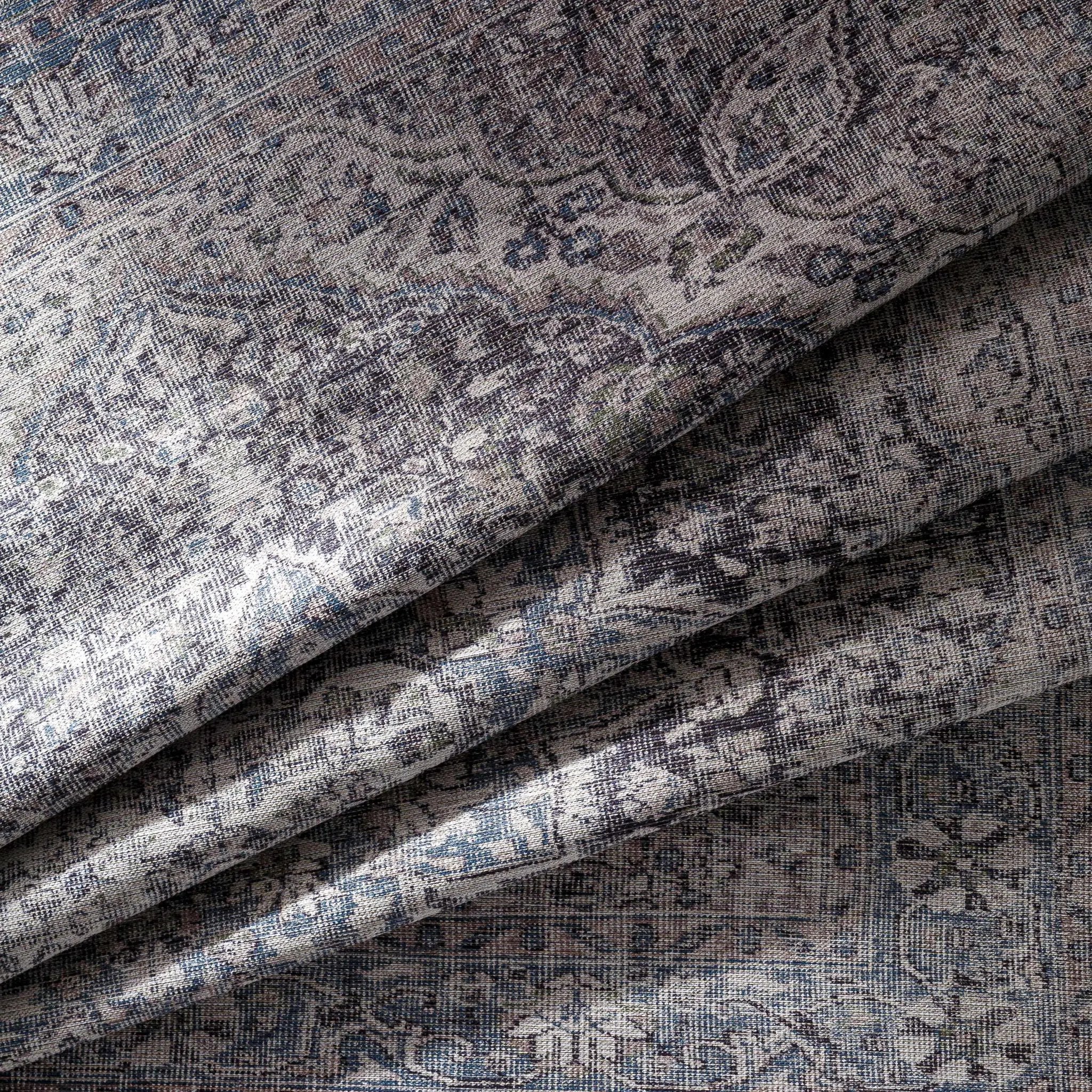 Tavas Blue Persian Style Washable Rug - Clearance by Boutique Rugs