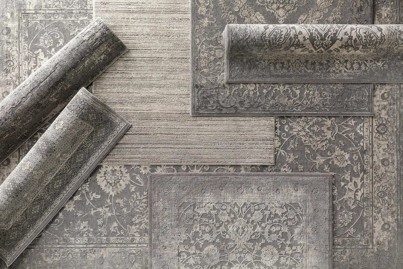 Benavides Gray Updated Traditional Tibetan Rug by Boutique Rugs