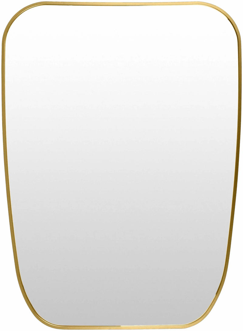 Texcaltic Gold Carved Mirror by Boutique Rugs