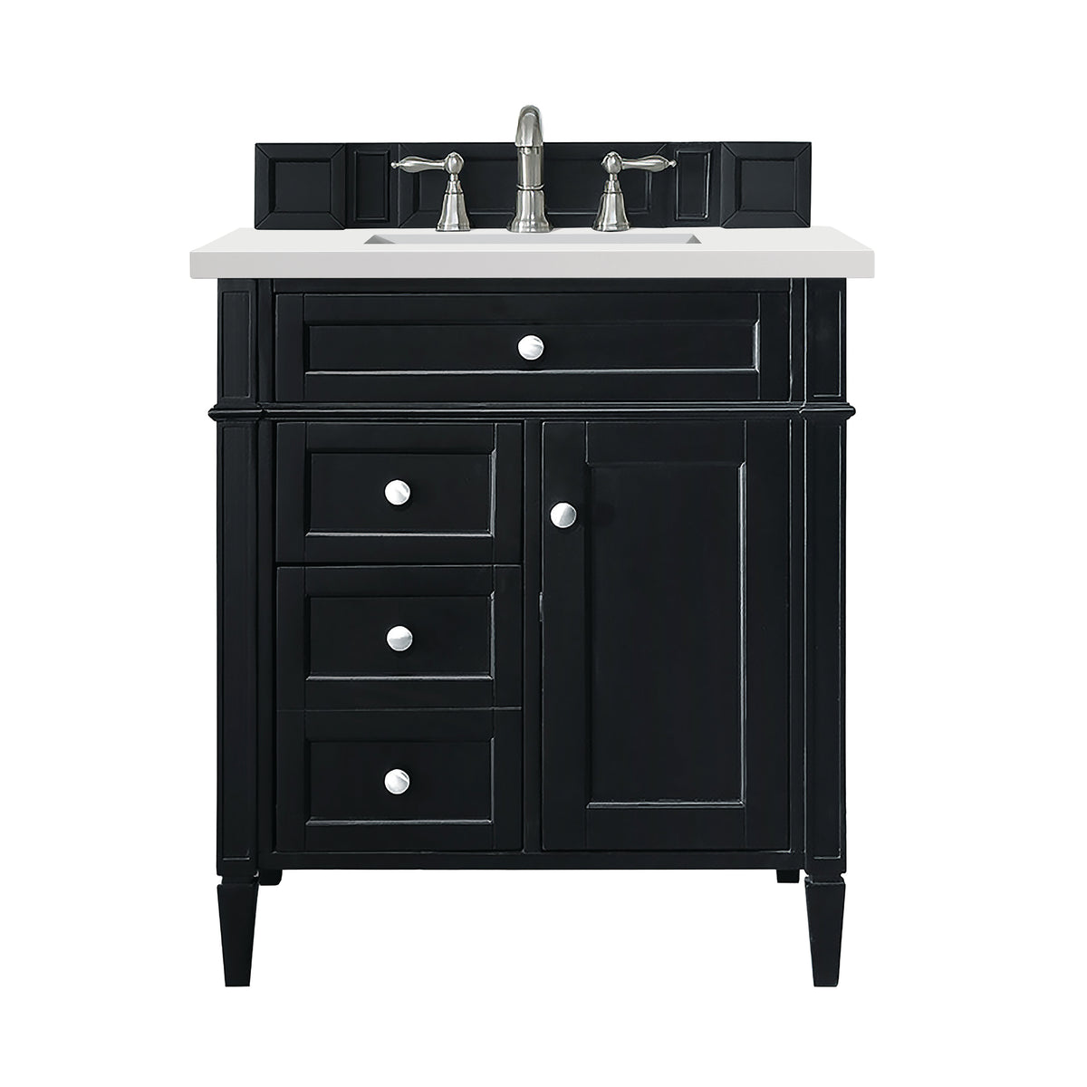 James Martin Brittany 30" Single Bathroom Vanity, Black Onyx, view 21